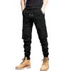 Męskie spodnie cargo slim fit z wieloma kieszeniami, zwężane spodnie casualowe