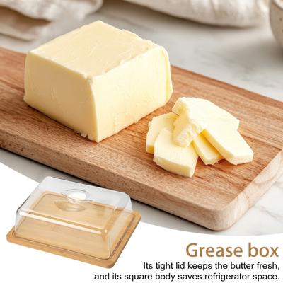 Piatto per burro in bambù con coperchio Vassoio per esposizione di torte Vassoio per servire grandi mini piatti per torte Contenitore per la conservazione in cucina Scatola per formaggi Piatti per burro
