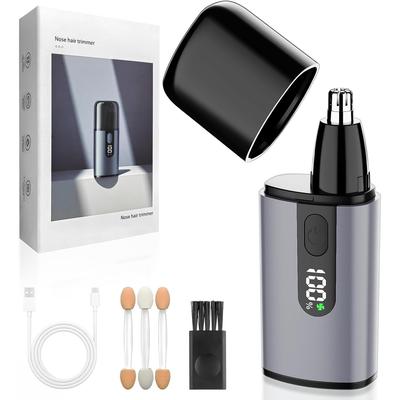 Nose Hair Trimmer, Ear and Nose Hair Trimmer for Men with Fast Charging Built-in Battery, Dual Edge Blade, Portable Nose Hair Trimmer for Wome,