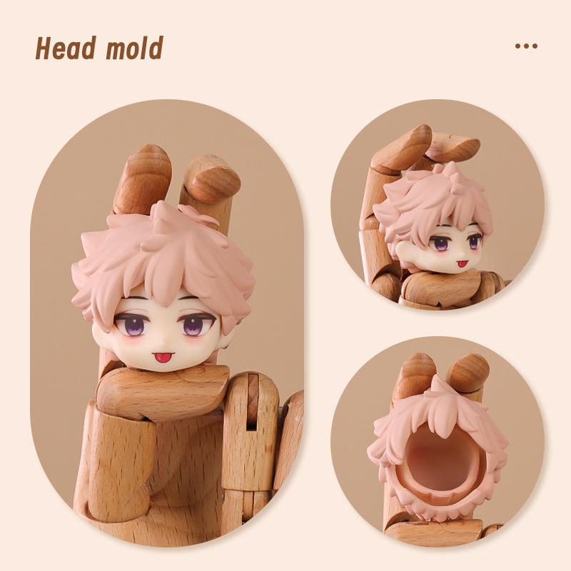 Ob11 Doll Plastic Hair Replacement Doll Hair Head Mold Accessories For Obitsu11 Gsc Body 1/12 Bjd Head Shell Doll Body Boy Girl