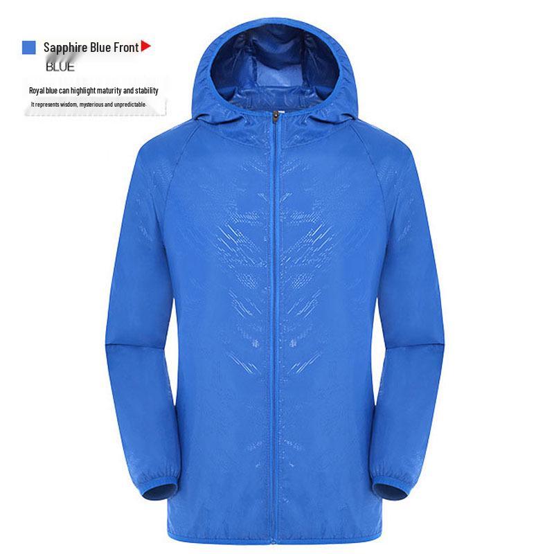 Unisex UV Protection Windbreaker - Customizable Logo