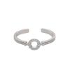 925 Sterling Silver O-Shaped Ring for Women: Fashionable Open Design, Light Luxury, Cold Style Index Finger Accessory.