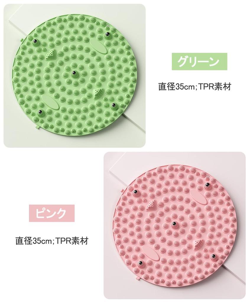 OptiPro Fußpressen-Fußreaktionsmatte, Fußmatte, Fußmatte, Fußmatte, Fußmatte, Fußmatte, Müdigkeitsentspannung, Fußentspannungsübung, Massage, tragbar, für den Heimgebrauch (Grün,