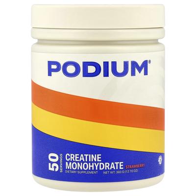 Podium Nutrition, Creatine Monohydrate, Strawberry, 360g (12.7oz)