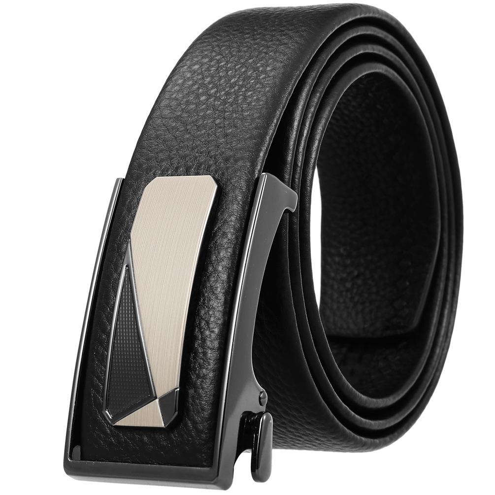 Lot de 3 ceintures Business World en cuir de vachette avec boucle intérieure pour homme (LY36-33033-5)