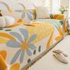 Cartoon Flower Sofa Cover Tassels Four Seasons Leisure Thin Blanket Anti-cat Scratch Weave Couch Towel for Living Room Slipcover