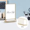 6Pcs Acrylic Sign Holder Stand Poster Home Meetings Table Menu 7