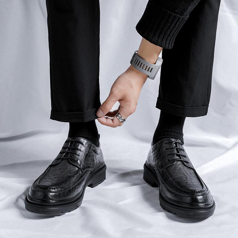 High Quality Leather Casual Shoes Men Spring Fashion Oxford Shoes Male Adult Business Dress Comfort Non-slip Formal Mens Oxford