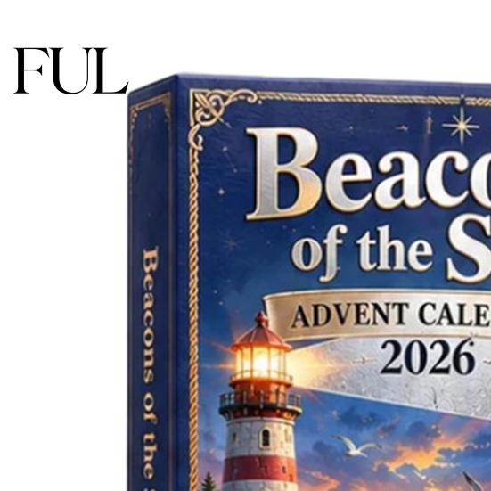 Creative Desktop Accessory Acrylic Ocean Lighthouse Advent Calendar, 24 Day Countdown Box with Daily Unboxing Experience Nautical Retro Scenes