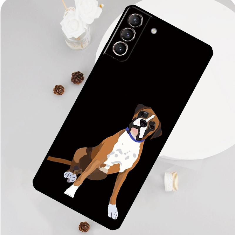 Boxer Hund Handyhülle Für Samsung Galaxy S25 S26 Ultra S20 S21 S22 S23 S24 Plus S10 S25 FE Funda Abdeckung