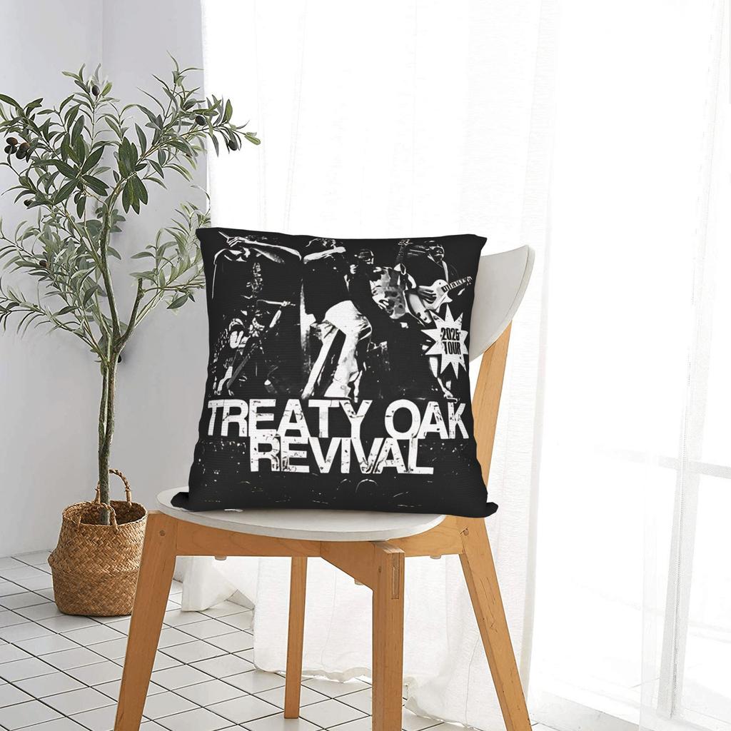Country Music Band Treaty Oak Revival Pillowcases Novelty Pillow Case For Sofa Bedroom Home Decor Custom Pillow Cover