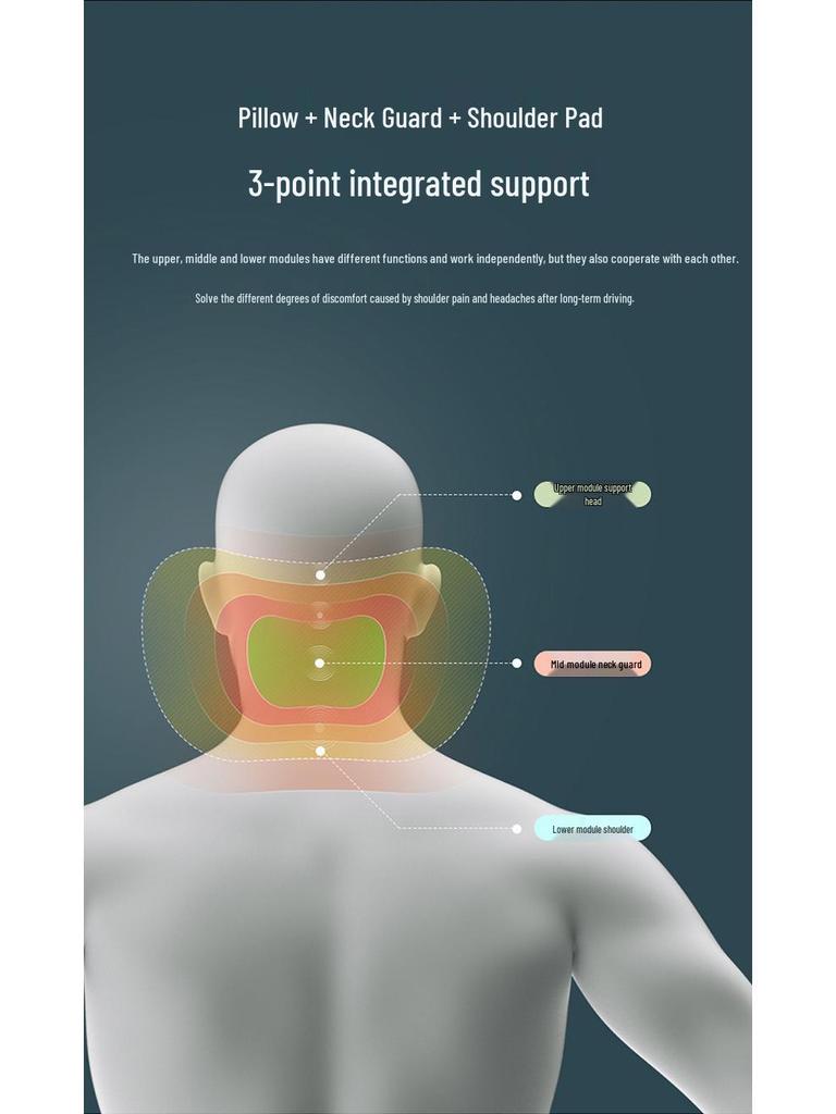 Scaun Auto Șofer Spumă cu Memorie Suport Lombar și Perna Perna Tetieră
