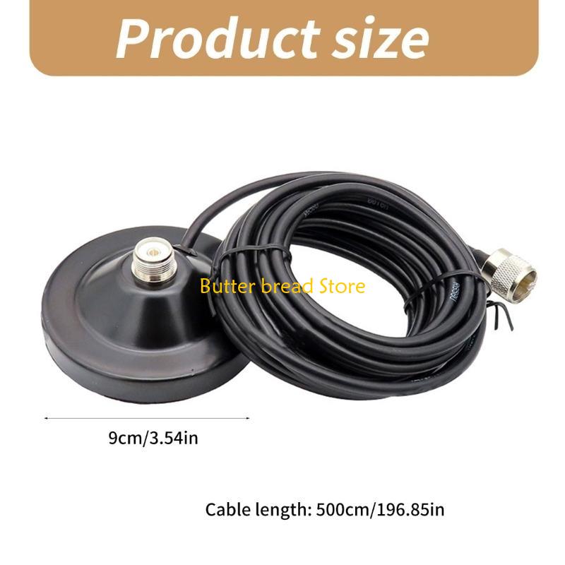 W89C 9cm Magnets & 5M Feeders Cable Walkies Talkies Accessories PL259 Antennas Base For Car Mobile Radio