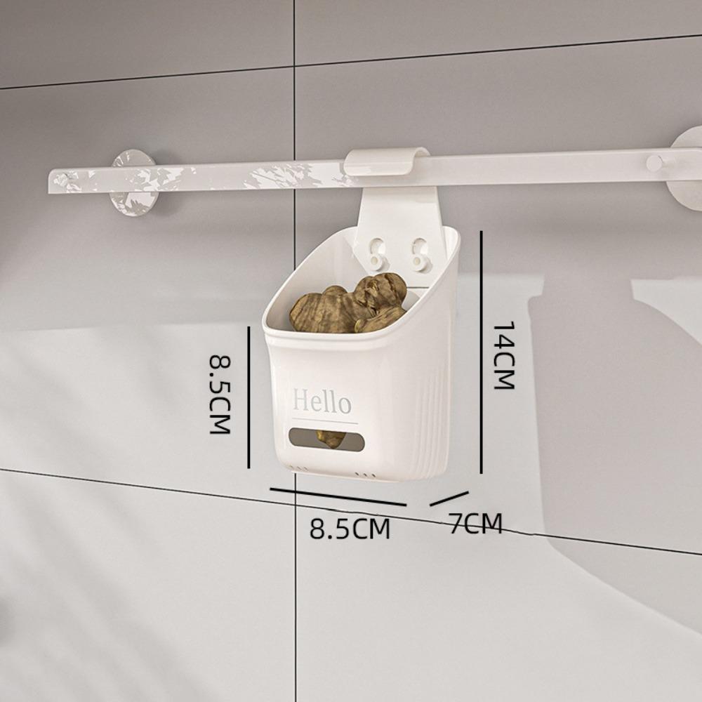 

Подвесная корзина для хранения вещей у кровати Настенная полка для хранения вещей Ванная комната и кухня White-S