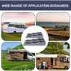Portable RV Leveling Ramps 2pcs 3-Step Camper Leveling Blocks Anti-slip Trailer Wheel Chocks Accessories For Vehicles