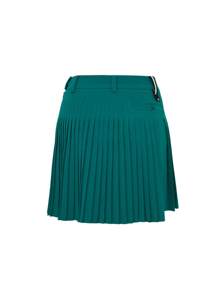 Wide Angle Co Mid-Length Fine Pleated Culottes L_Green