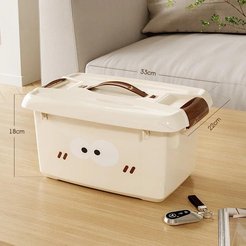 

Милый ящик для хранения Дом Милый мультяшный ящик для хранения Пластиковый ящик для хранения Чемодан Настольный ящик для косметики Коробки для хранения лекарств