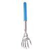Extendable Back Scratcher with Stainless Steel Skeleton Hand Head Retractable Itch Relief Tool for Hard to Reach Areas