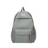 Schoolbag casual simple large capacity backpack ins style fashion Korean version solid color student schoolbag travel backpack