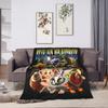 Brainrot Meme Multi Purpose Outdoor Blanket Italian Design Flannel Soft Warm For Camping Travel