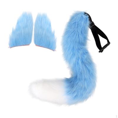 Animal Ears and Tail Set Adjustable Long for Birthday Role Playing