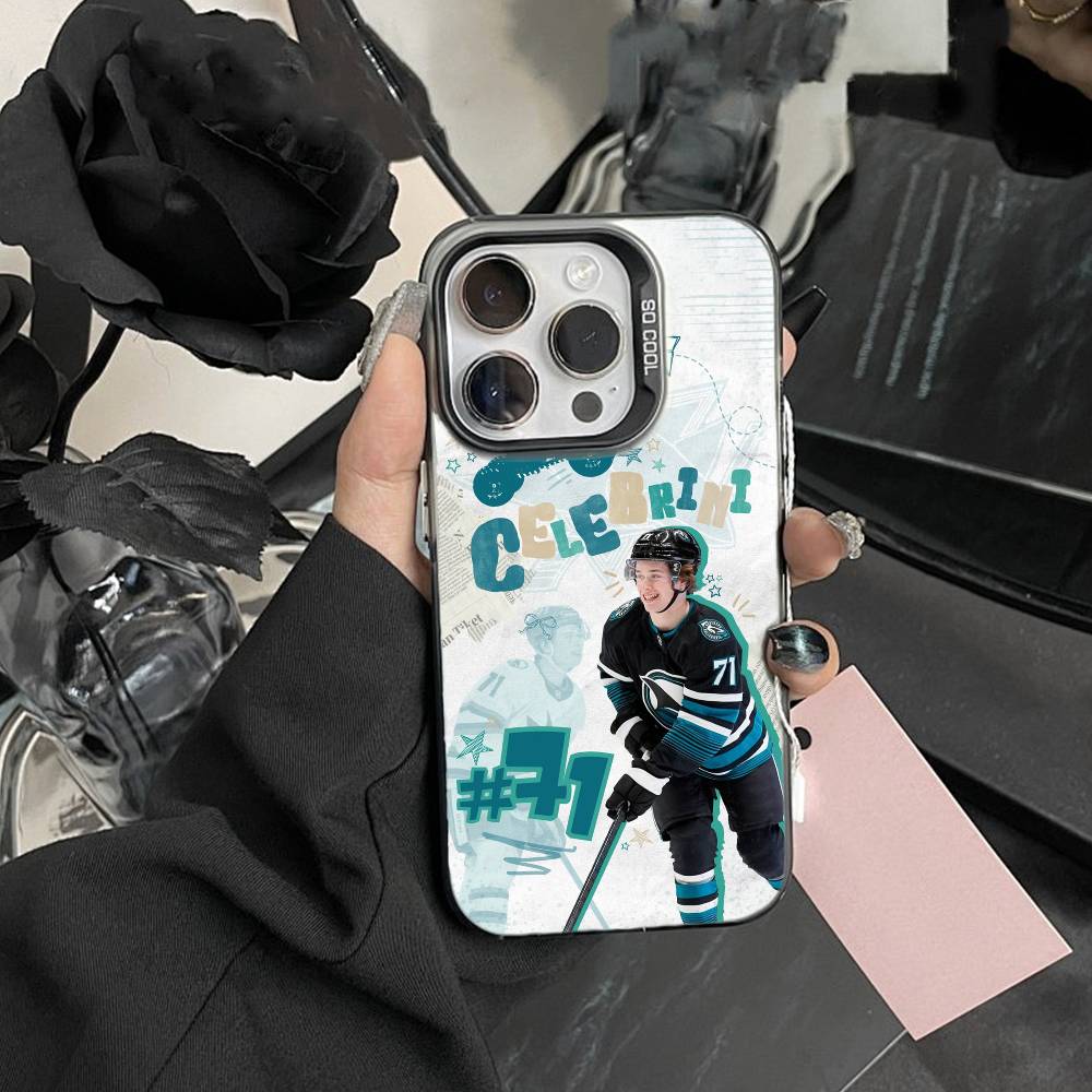 U-San Jose Sharks Phone Case For IPhone 16 17 15 14 12 13 Pro Max Black Color Shockproof Cover