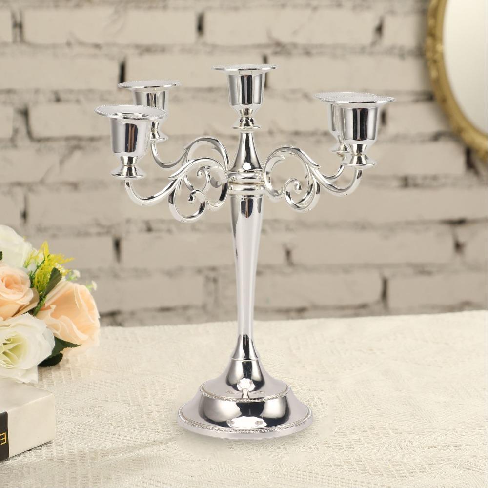5 Arm Five Arm Iron Candlestick Holder Iron Retro Iron Tabletop Candelabra Dining Table Layout