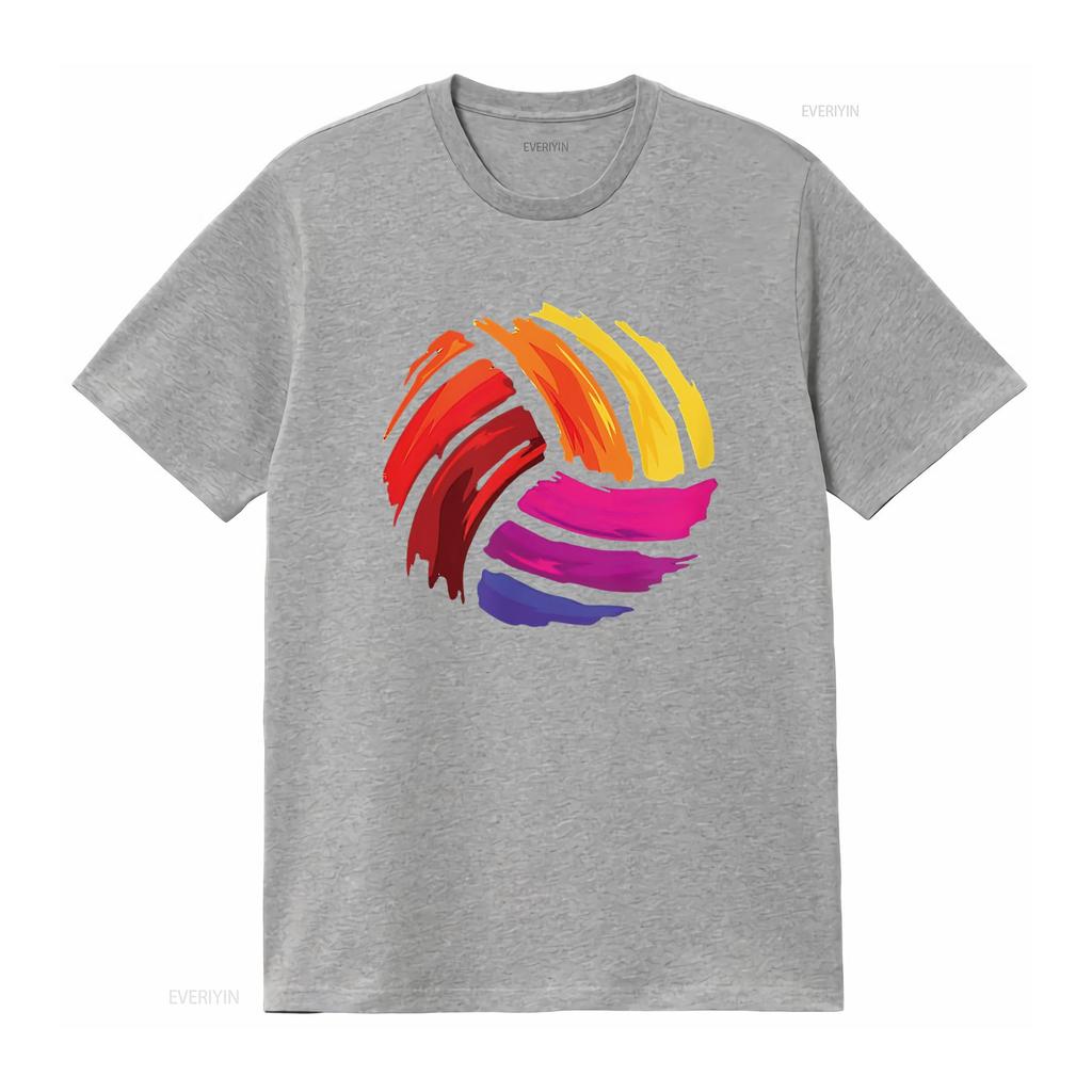 Damen Volleyball T-Shirt vintage gewaschen Unisex Top für den Alltag grafisch Dehnbar Vielseitig Bequem Atmungsaktiv Weich