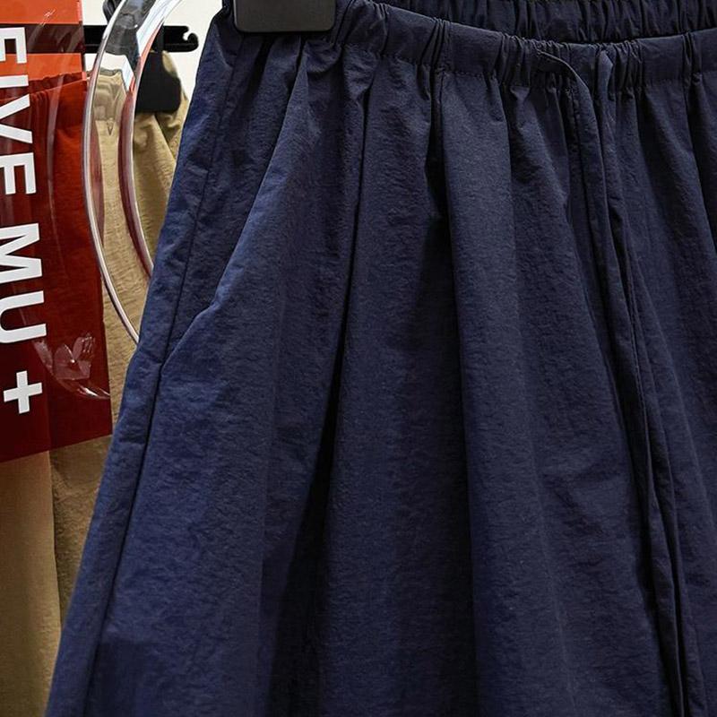 Shorts Pants Women Summer Solid Color Vintage Loose Large Size Casual Wide Leg Pants Shorts