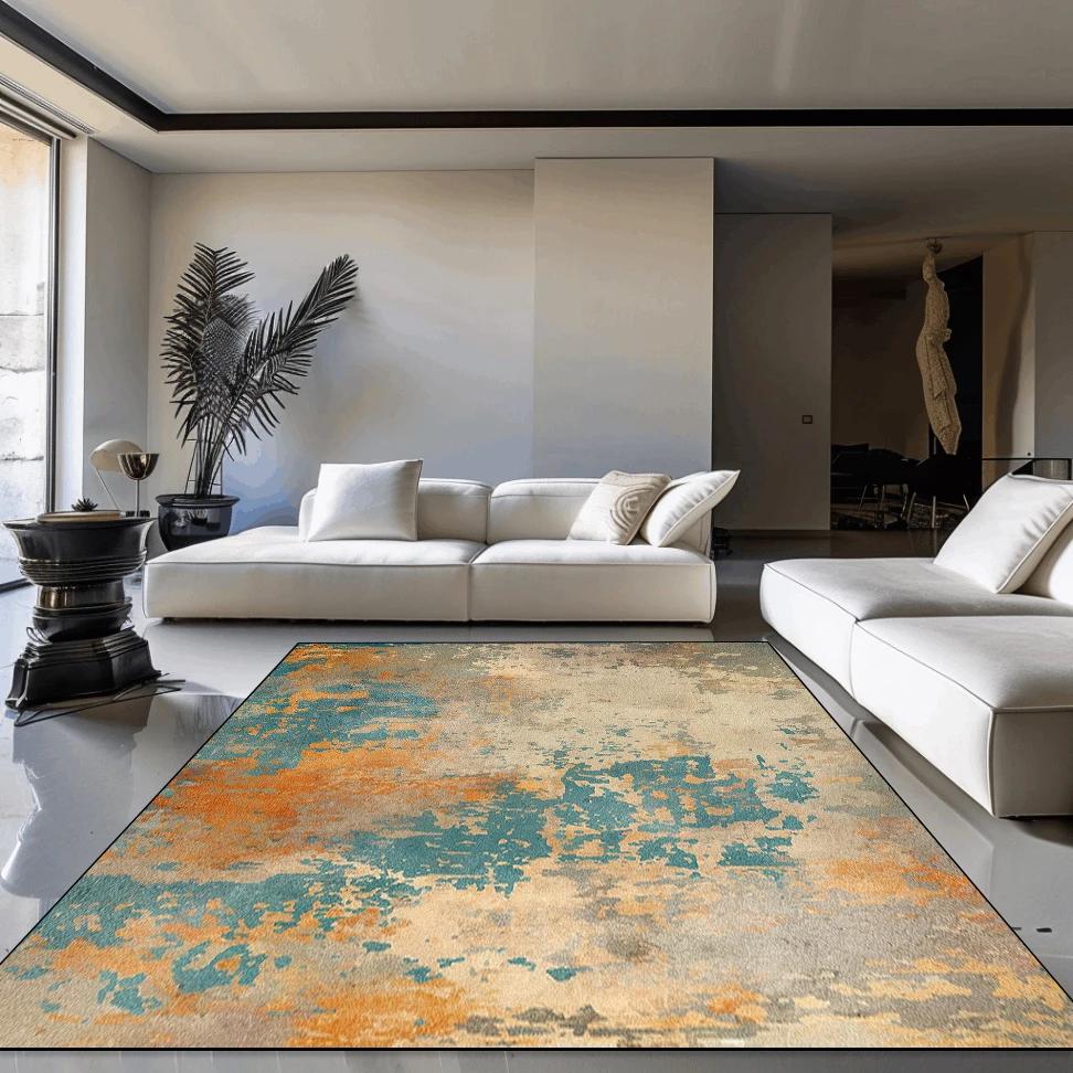 Modern Home Decoration Carpet Abstract Luxury Living Room Carpets Sofa Chair Area Rug Anti-slip Bedroom Decor Bedside Floor Mat