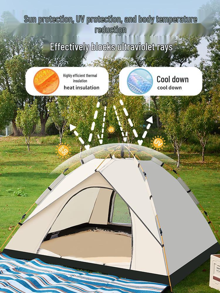 Automatic Foldable Camping Tent - Portable, Thickened, Rainproof & Sun-Protected for Outdoor & Indoor Use