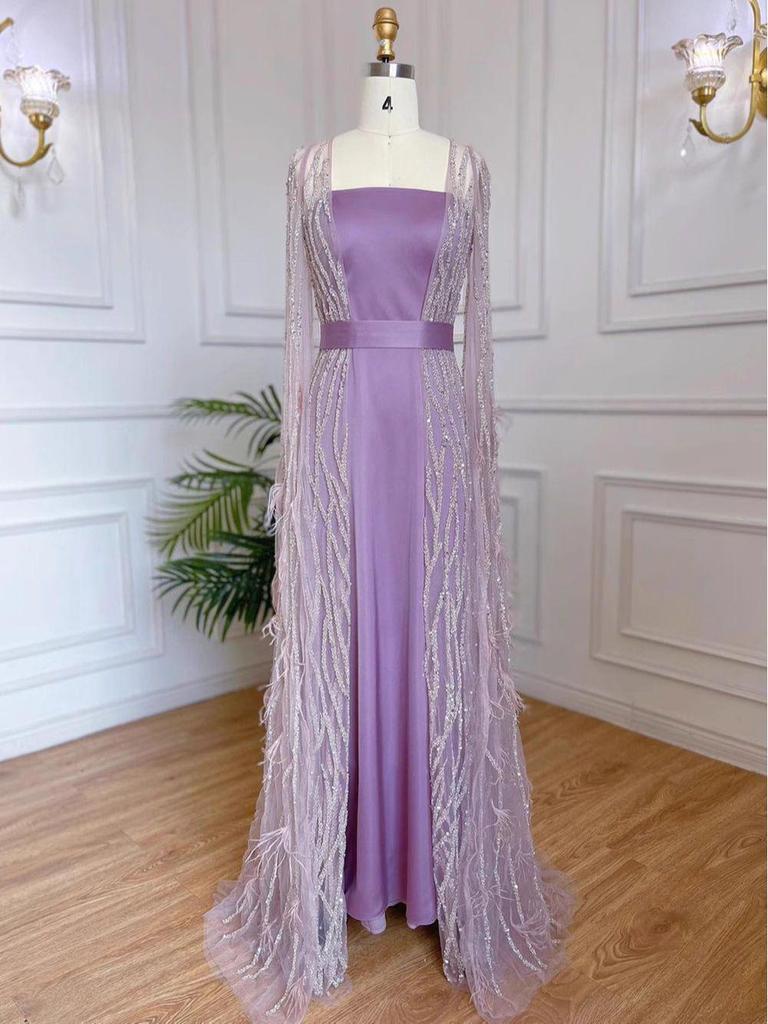 Elegant Cross-Border European-American Long Evening Dress for Banquets and Performances
