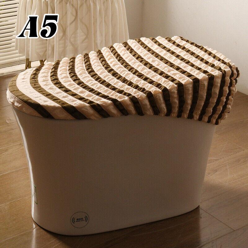 

Elastic Universal Toilet Lid Cover Bathroom Toilet Tank Lid Cover Sets Seat Case Home Hotel Washable Anti-dirty Toilet Cover