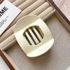 Flat Hair Claw Clip Arc Shaped Hair Barrettes Vintage Hairpin  for Women