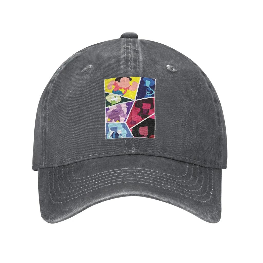 Steven Universe Pattern Denim Cap Casual Baseball Caps Adjustable Hat Summer Unisex Baseball Hats