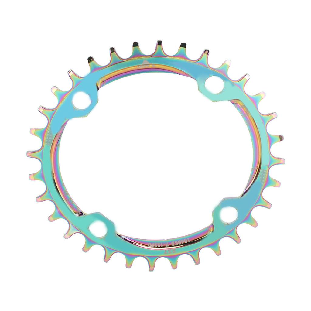 Mountain Bike Chainring Aluminium Alloy 32T Single Speed Oval Bike Positive Negative Tooth Disc Chain Wheel Chainring