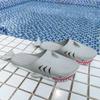 Paar Große Hausschuhe Persönlichkeit Cartoon Shark Strand Hausschuhe Frauen Männer Flache Maultiere Weiche PVC Outdoor Freizeit Slides Schuhe