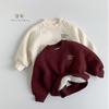 Casual Korean Style Kids Thickened Fleece Warm Sweatshirt For Boys And Girls
