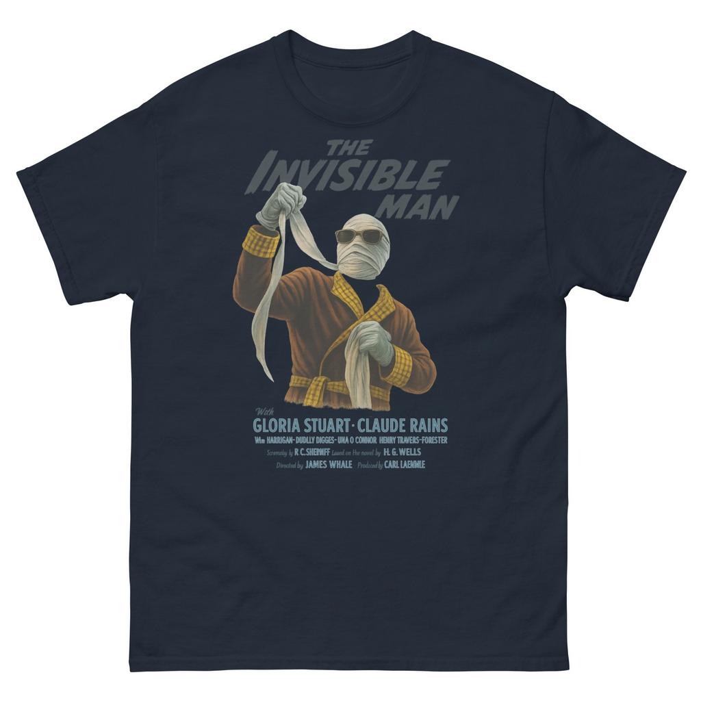 1933 The Invisible Man Movie T-Shirt – 100% Cotton Classic Horror Apparel