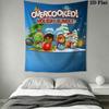 Overcooked Wall Hanging Printed Fabric Blanket Decorative Tapestries for Bedroom Living Room Home Decor