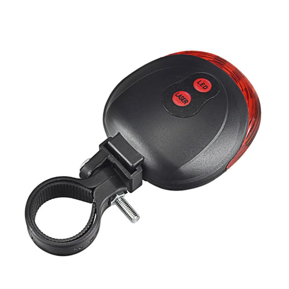 

Bicycle Bike LED Lights 2 Lasers 5 LED Waterproof Cycling Taillight Safety Warning Taillight MTB Bike Rear Tail Lights красный