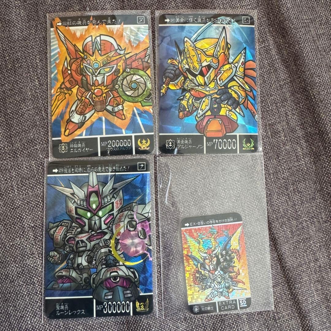 Used SD Gundam Gaiden Carddass 4 pieces