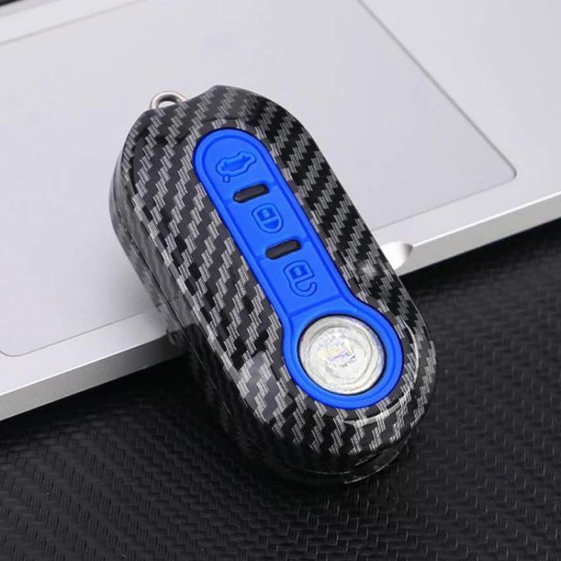 ABS- und Silikon-Klappschlüsselgehäuse für Fiat Ducato 500, 500L, Panda Grande, Punto, Lancia Musa – Autoschlüsselanhänger-Zubehör