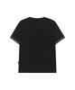 ODDSTUDIO Heaven Scent Color Layered Roll-Up T-Shirt - Black
