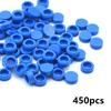 450pcs Smooth Round 1x1 Flat Studs Building Blocks Accessories 98138 Colorful Compatible with MOC Creative Toys