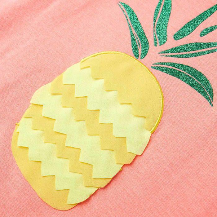 T-shirt pour enfants corail néon 92/104/116/128/140