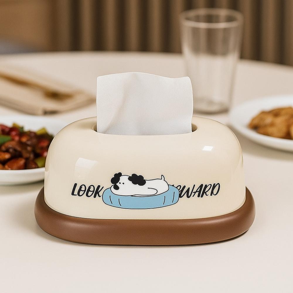 Dekorative Serviettenaufbewahrungsbox Cartoon-Muster Taschentuchständer Heimdekor Serviettenhalter Wohnzimmer