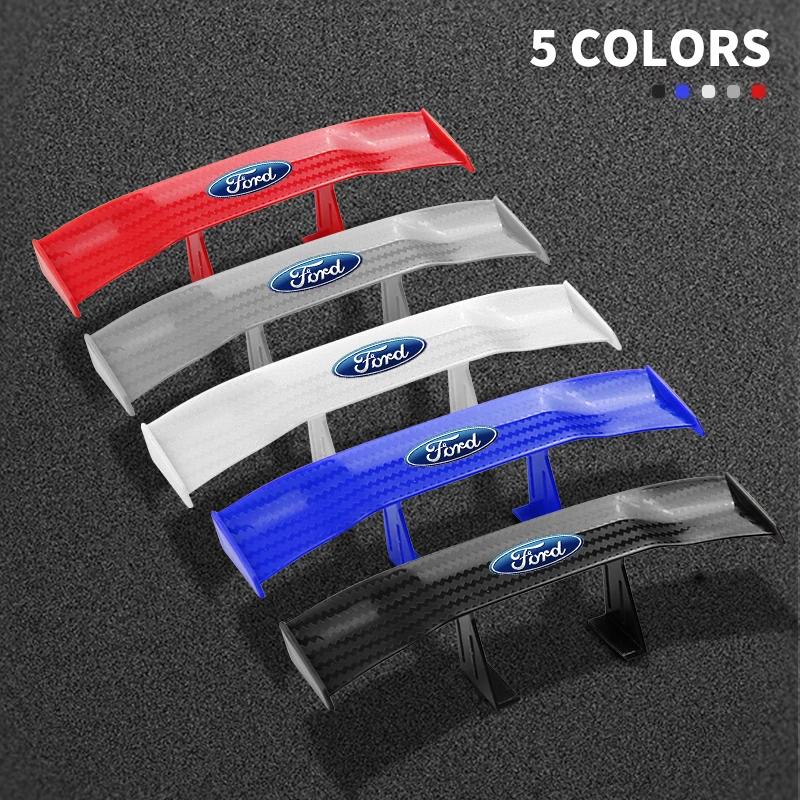 Gorąca Moda Samochodowa Mini Spoiler Skrzydło Tylne Skrzydła Model Dekoracja Stylizacji Auta Dla Ford Focus 2 3 Mondeo Kuga Fiesta MK7 Escort Edge