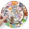 50 Stackable Animal Doodle Stickers – Cute Cartoon Animals for Journals, Water Bottles, and Phone Cases