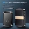 Battery-Powered Wireless Doorbell with DC Remote & Simple Call Button for Elderly, Dual Power